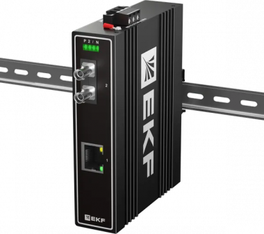 Фотография товара 'EKF TSX-MC1-1GX1GT-ST Медиаконвертер 10/100/1000Base-TX в 1000Base-X, разъем ST'