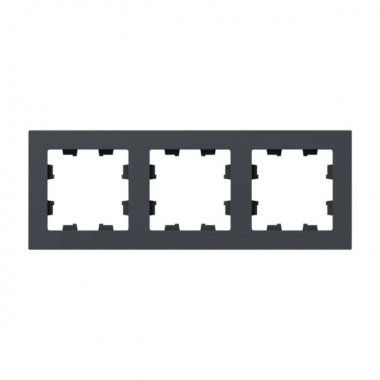 Фотография товара 'EKF UP1-FPG-03 3 - местная рамка, графит, пластик Эпика'