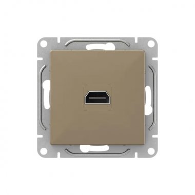 Фотография товара 'EKF UP1-SOC-HDMI Механизм розетки HDMI, шампань Эпика'