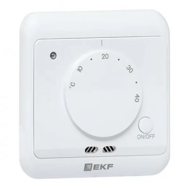 Фотография товара 'EKF mtt-3 Термостат для теплых полов механический белый 16 A 230В'