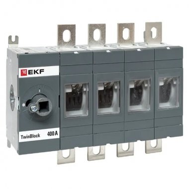 Фотография товара 'EKF tb-s-400-4p Рубильник 400A 4P без рукоятки управления TwinBlock'