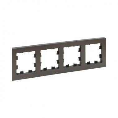 Фотография товара 'EKF UP1-FPM-04 4 - местная рамка, мокко, пластик Эпика'