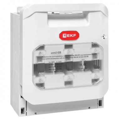 Фотография товара 'EKF uvre2-630 Выключатель-разъединитель УВРЭ v2 630А с дополнительным контактом (NO+NC) откидного типа'