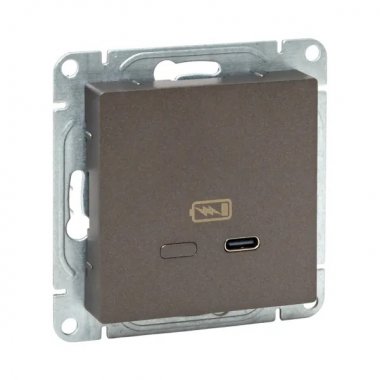 Фотография товара 'EKF UP1-SOM-USBCF Механизм розетки USB-С, быстрая, мокко Эпика'