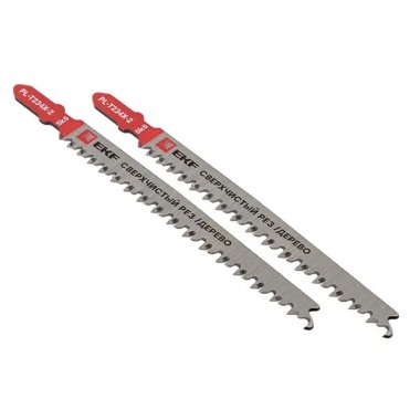 Фотография товара 'EKF pl-t234x-2 Пилки для электролобзика T234X (быстрый чистовой рез по дереву)(SK5)'