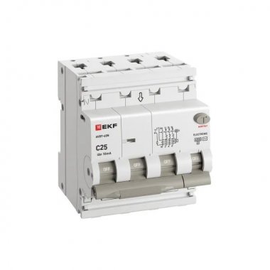 Фотография товара 'EKF D63N46EA25C10 Автоматический выключатель дифференциального тока АВДТ-63N 3P+N 25А'