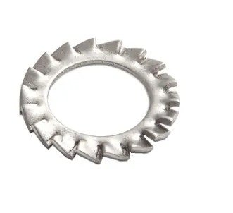 Фотография товара 'EKF shst8-INOX Шайба стопорная с наружными зубцами М8 DIN 6798 INOX'