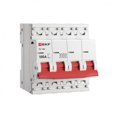 Фотография товара 'EKF S1254100 Выключатель нагрузки ВН-125N 4Р 100А PROXIMA'