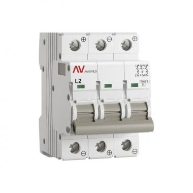 Фотография товара 'EKF mcb6-DC-3-02L-av Выключатель автоматический AV-6 DC 3P 2A (L) 6kA'