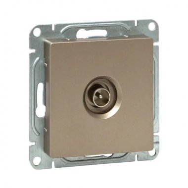 Фотография товара 'EKF UP1-SOC-TV-1 Механизм розетки TV, одиночная, шампань Эпика'