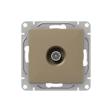 Фотография товара 'EKF UP1-SOC-TV-2 Механизм розетки TV, проходная, шампань Эпика'