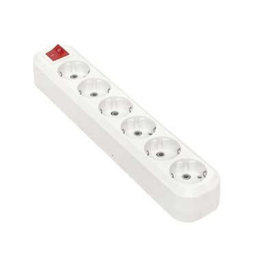 Фотография товара 'EKF AKB16-6i Колодка 6 гнезд 16А 3,5кВт c выкл. с/з Эксперт PROxima'