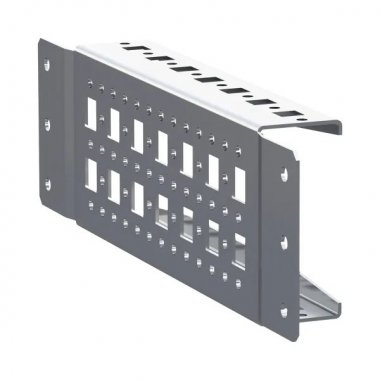 Фотография товара 'EKF AleSta-ARS300 Рейка монтажная широкая перфорированная с накладным креплением Д300'