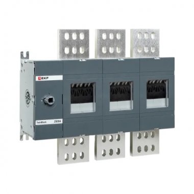 Фотография товара 'EKF tb-s-2500-3p Рубильник 2500A 3P без рукоятки управления TwinBlock'