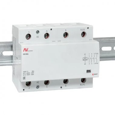 Фотография товара 'EKF km-av-6-80-40-24V Контактор модульный КМ 80А 4NO 24В АС'