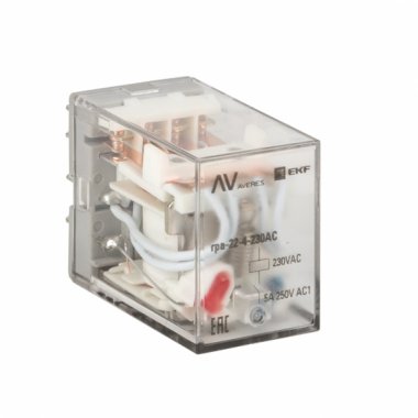 Фотография товара 'EKF rpa-22-4-230AC Реле промежуточное RPA 22/4 5A 230В AC AVERES'