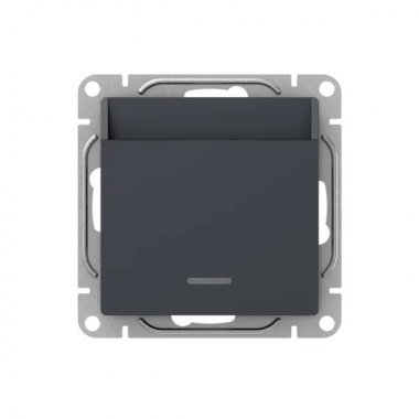 Фотография товара 'EKF UP1-SWG-card Механизм выключателя, карточный, с подсветкой, графит Эпика'