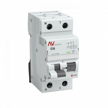 Фотография товара 'EKF Дифференциальный автомат DVA-6 1P+N 20А (C) 30мА (AC) 6кА AVERES rcbo6-1pn-20C-30-ac-av'
