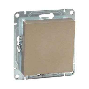Фотография товара 'EKF UP1-SWC-13 Механизм выключателя, одноклавишный, кнопочный, шампань Эпика'
