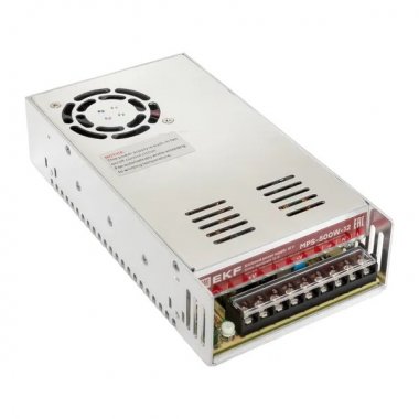 Фотография товара 'EKF MPS-500W-12 Блок питания намонтажную панель 500Вт,Uвх ~ 220 В AC m, Uвых - 12 В DC'