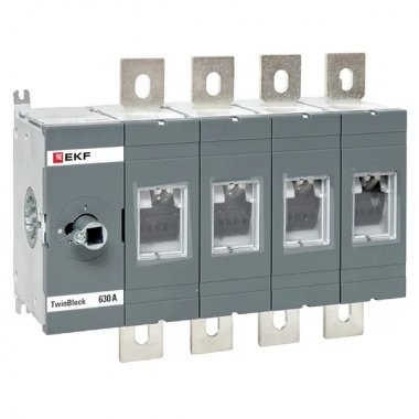 Фотография товара 'EKF tb-s-630-4p Рубильник 630A 4P без рукоятки управления TwinBlock'