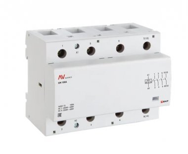 Фотография товара 'EKF km-av-6-125-31-24V Контактор модульный КМ 125А 3NO+1NC 24В АС'