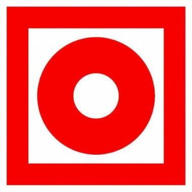 Фотография товара 'EKF pn-f-10 Знак пластик F10 "Кнопка включения установок (систем) пожарной автоматики" (200x200)'