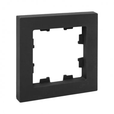 Фотография товара 'EKF UP1-FPB-01 1 - местная рамка, чёрная, пластик Эпика'