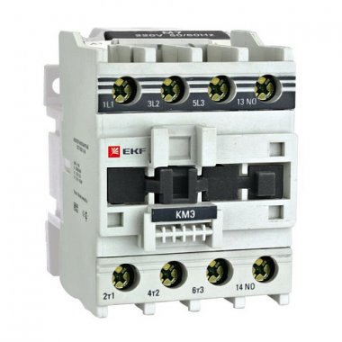 Фотография товара 'EKF Контактор КМЭ малогабаритный 25А 220В 1NC PROxima ctr-s-25-220-nc'