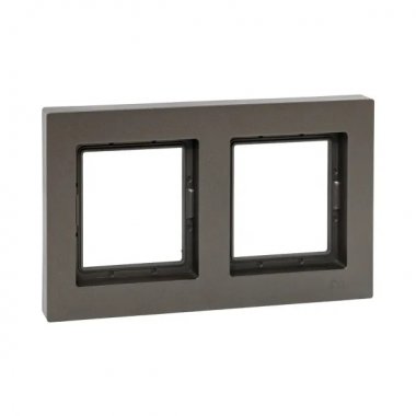 Фотография товара 'EKF UP1-FPM-02-44 2 - местная рамка, IP44, мокко, пластик Эпика'