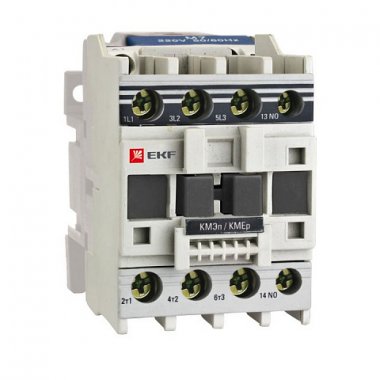 Фотография товара 'EKF Контактор КМЭп малогабаритный 25А 24В DC 1NC PROxima ctr-s-25-24-1nc-p'