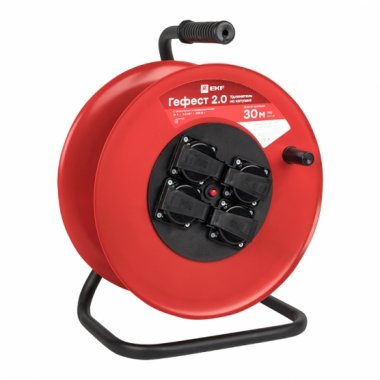 Фотография товара 'EKF UKA02-16-R315-4-50-IP44 Удлинитель на катушке "Гефест 2.0" ПВС 3*1,5'