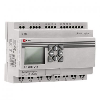 Фотография товара 'EKF Программируемое реле 20 в/в с дисплеем 24В PRO-Relay PROxima ILR-20DR-24D'