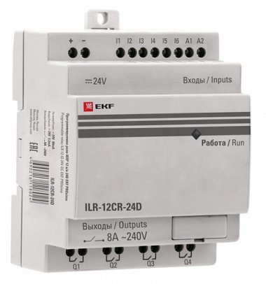 Фотография товара 'EKF Программируемое реле 12 в/в 24В PRO-Relay PROxima ILR-12CR-24D'