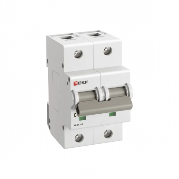 Фотография товара 'EKF mcb47125-2-20C Автоматический выключатель ВА 47-125 2P 20А (C) 15кА'