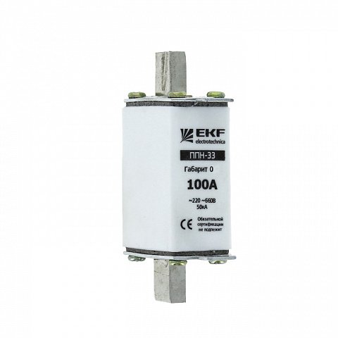 Фотография товара 'EKF Плавкая вставка ППН-33 габарит 0 PROxima fus-33-0/160'