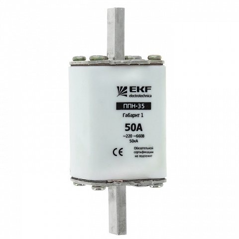 Фотография товара 'EKF Плавкая вставка ППН-35 габарит 1 PROxima fus-35/250'