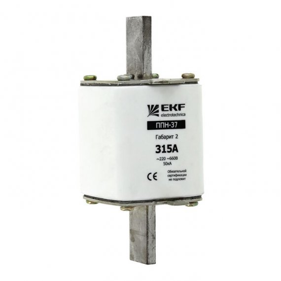 Фотография товара 'EKF Плавкая вставка ППН-37 габарит 2 PROxima fus-37/400/315'