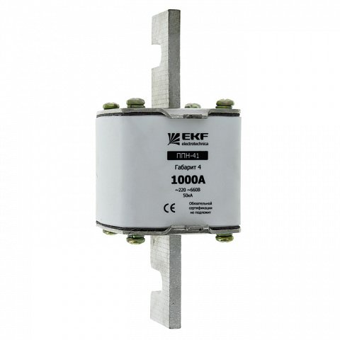 Фотография товара 'EKF Плавкая вставка ППН-41 габарит 4 PROxima fus-41/1250/1000'