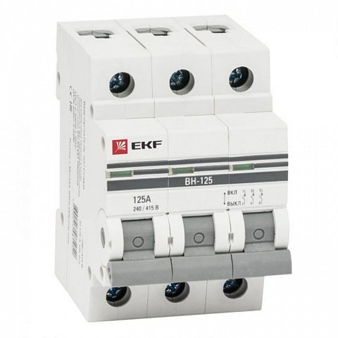 Фотография товара 'EKF Выключатель нагрузки 3P 16А ВН-63 PROxima SL63-3-16-pro'