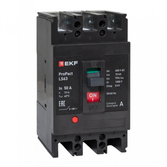 Фотография товара 'EKF mccb-63-15-3-50-ls Автоматический выключатель LS63 15кА 3P 50А'