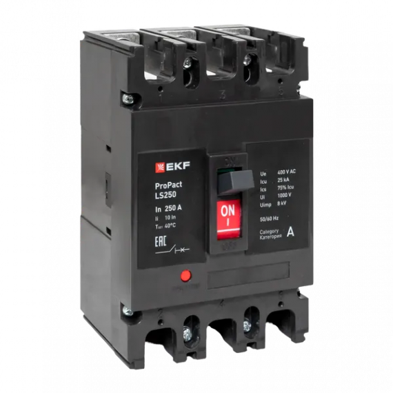Фотография товара 'EKF mccb-250-25-3-160-ls Автоматический выключатель LS250 25кА 3P 160А'