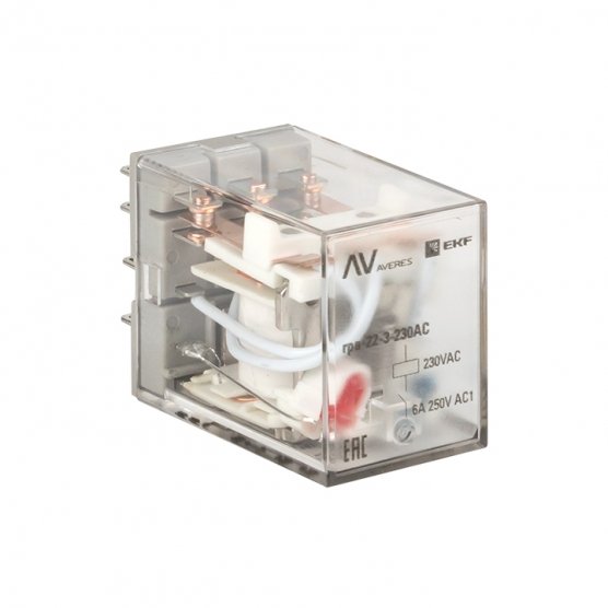 Фотография товара 'EKF rpa-22-3-230AC Реле промежуточное RPA 22/3 6A 230В AC AVERES'