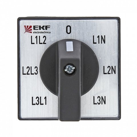 Фотография товара 'EKF Переключатель кулачковый 2P «1-2» PROxima pk-1-52-10'