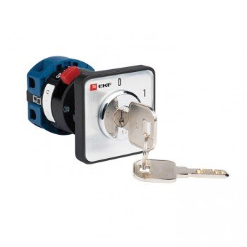 Фотография товара 'EKF Кулачковый переключатель 2P «0-1» с ключом PROxima pk-1-112-10'