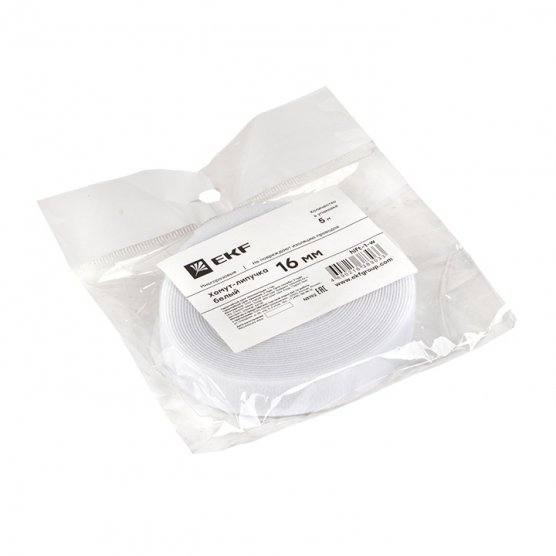 Фотография товара 'EKF hlft-1-w Хомут-липучка 16 мм PROxima'