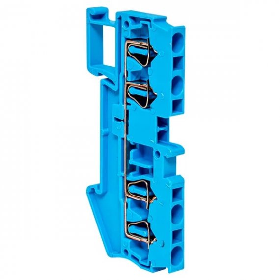Фотография товара 'EKF plc-jxb-st-2.5-4-blue Клемма пружинная ST 2.5 мм2 4 вывода'