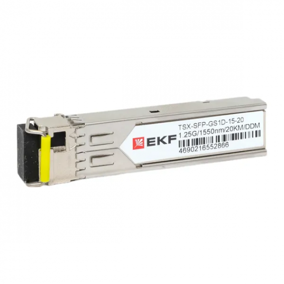 Фотография товара 'EKF TSX-SFP-GS1D-15-20 SFP модуль 1,25 Гбит одинарное одномодовое оптоволокно 1550нм'