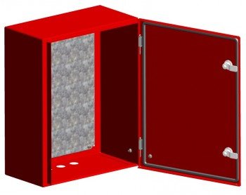 Фотография товара 'EKF Щит с монтажной панелью ЩМПг- 80.60.25 (ЩРНМ-4) RAL 3001 IP54 PROxima mb24-4-3001'