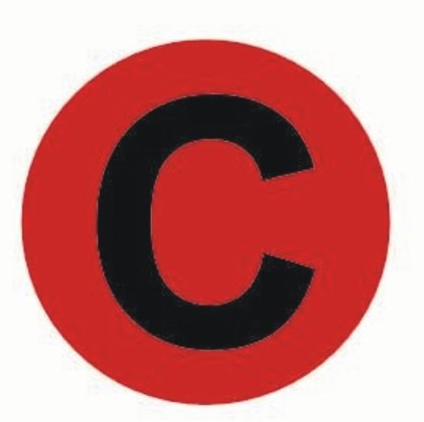 Фотография товара 'EKF an-2-9-2 Наклейка "C" d=20мм PROxima'